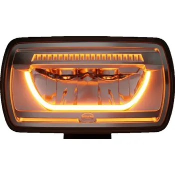 Přídavný světlomet LED reflektor HELLA Jumbo LED 12-24V, bílé a oranžové poziční světlo