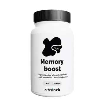 Přípravek na podporu paměti a spánku Memory Boost – 60 veganských kapslí | Ginkgo Biloba &amp; Bacopa pro paměť a soustředění