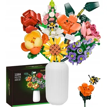 ostatní stavebnice STAVEBNICE VĚČNÉ KVĚTINY RŮŽE STAVEBNICE KYTICE FLOWER BOX DÁREK