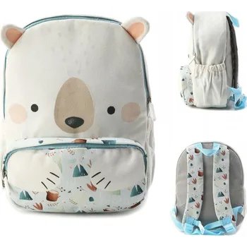 Batoh vícekomorový SASSI pro chlapce, dívky, modrý, odstíny šedé a stříbrné, vícebarevný