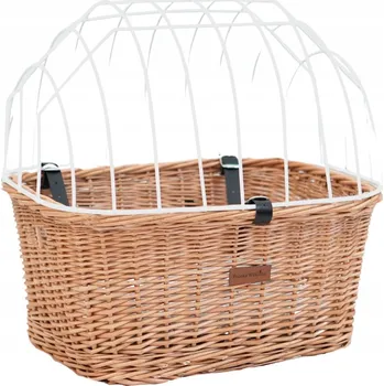 Košík na láhev Přední košík na kolo Polska Wiklina Hnědý košík na kolo