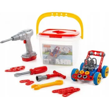 ostatní stavebnice Hračky polesie 58096 Stavebnice Vynálezce Auto č. 1, 91 dílů