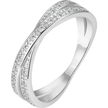 Prsten Stříbrný prsten se zirkony (1,90 g, 50)