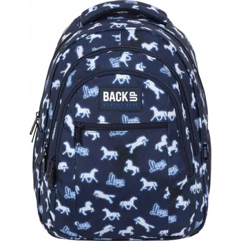 Školní batoh Vícekomorový Školní batoh Back Up bílý, modrý, vícebarevný 26 l