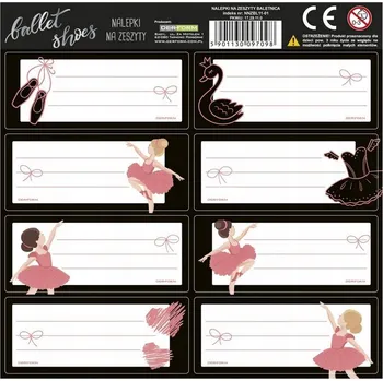 samolepka Samolepky na sešit samolepky Derform 8 ks