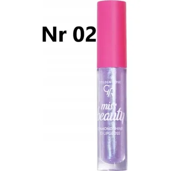 Lesk na rty Fialový třpytivý lesk na rty s hydratačním účinkem Golden Rose 4,5 ml