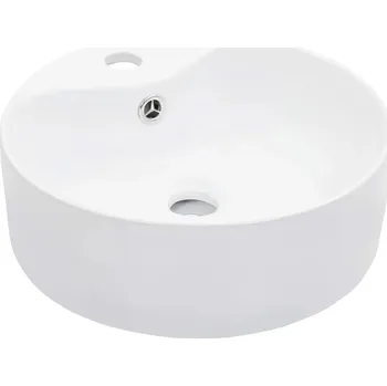 Umyvadlo Umyvadlo na desku kulaté VidaXL 36 cm bílé