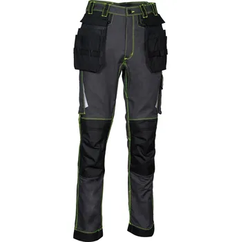 montérky Pracovní kalhoty COFRA GONDOMAR + Barva: Antracit/ Černá/ Zelená, Velikost: 64