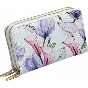 Peněženka Dámská peněženka GRACIO Kožená Módní vícebarevná VELKÁ RFID Zlatý ZIP