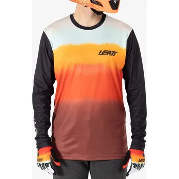 cyklistický dres Pánské cyklistické triko s dlouhým rukávem Leatt MTB Gravity 3.0 glamis L