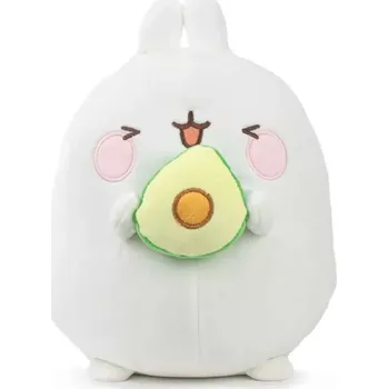 plyšák Molang s avokádem - plyšová postavička z pohádky Molang (Molang Avocado - Molang - 25 cm)