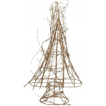 Obraz VÁNOČNÍ STROMEK SE ZLATÝMI VĚTVEMI A HVĚZDOU NA ŠPIČCE 56 CM vánoční dekorace