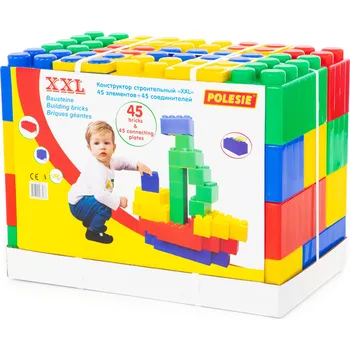 ostatní stavebnice Stavební Stavebnice Polesie XXL 45 dílků a 45 spojovacích prvků