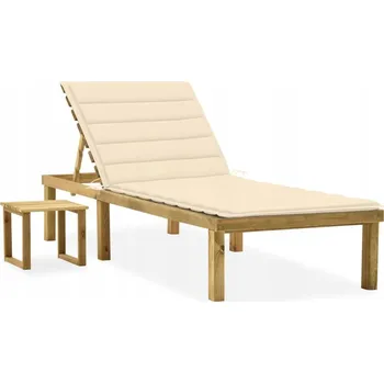 Obraz Lehátko dřevěné žluté Greatstore