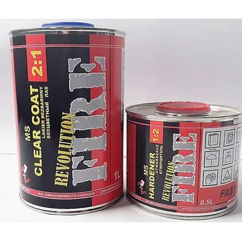 Lak na dřevo TROTON FIRE BEZBARVÝ LAK 2:1 1L + 0,5L TUŽIDLO