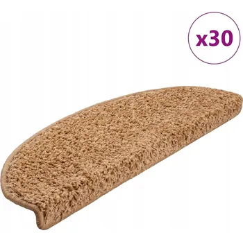 Nášlap na schod Podložky na schody 30 ks Béžové 65x21x4 cm