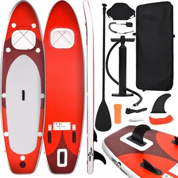 Paddleboard Nafukovací paddleboard SUP s příslušenstvím, červený, 36