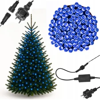 Vánoce VÁNOČNÍ OSVĚTLENÍ NA STROMEČEK 500 LED MODRÁ - STÁLÉ SVÍCENÍ + FLASH, VENKOVNÍ