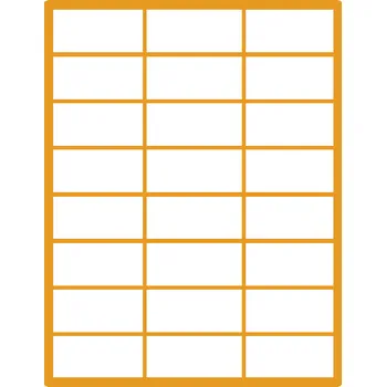 Samolepící etiketa 35 00550 - Print Etiketa A4, 70 mm x 36 mm, Rudá, 24 etiket na archu - Balení 1000 ks