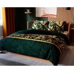 Povlečení SELVA, monstera na tmavě zeleném podkladu, bavlněný satén,…