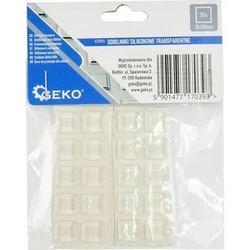 Podložka pod nábytek SILIKONOVÉ DORAZY PRŮHLEDNÉ 10x10mm 20 KS