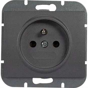 Elektrická zásuvka Elektrická Zásuvka nástěnná Abex šedá
