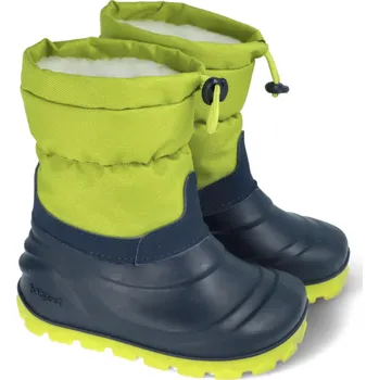 Dívčí sněhule Dětské barefoot sněhule SNOWSTORM Navy/Lime, Crave Velikost: 26