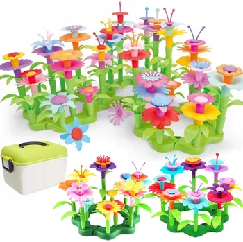 ostatní stavebnice STAVEBNICE KVĚTINY ZAHRADA KREATIVNÍ KVĚTINY SKLÁDAČKA STAVEBNICE SADA