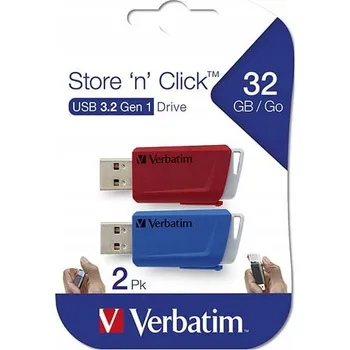 USB flash disk Pendrive Verbatim Store n Click 32 GB USB 3.2 vícebarevný