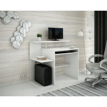 Obdélníkový psací stůl Meble Bestseller Marko B001 100x58x91 cm bílý