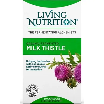 Living Nutrition | Fermentovaný bio ostropestřec mariánský játra, detox, akné, přejídání - 60 kapslí