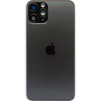 Pouzdro na mobilní telefon Apple Iphone 11 Pro zadní sklo + sklíčko kamery - černá barva (Matte Space Gray)