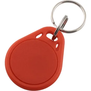 RFID klíčenka 13.56 MHz - čip Classic 1K, voděodolná Červená