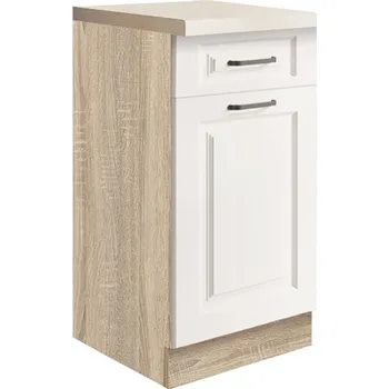 SMART b | dolní skříňka SM-2D | 40 cm | VÝBĚR KORPUSU a KOVÁNÍ | UNI dvířka | bílá mat