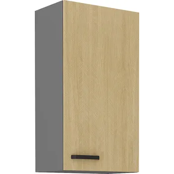 Kuchyňská skříňka SCANDI sc | horní skříňka 50 G-90 1F s policemi | 50 cm | VYSOKÁ | šedá/rybí kost