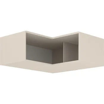 Šatní skříň FOX k | otevřený rohový nástavec | kašmír | do systému FOX