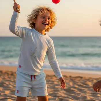 Pánské plavky LIEWOOD Plavecké šortky Otto - Stripe Pure sky / Creme de la creme Velikost: 104