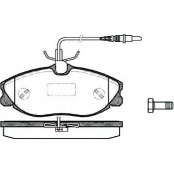 Zavěšení kol Roadhouse 2604.04 Sada brzdových destiček, kotoučové brzdy
