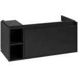 Villeroy & Boch Skyla - Skříňka pod umyvadlo 972x439 mm, 1 zásuvka, otevřená část vlevo, Volcano Black C79000VL