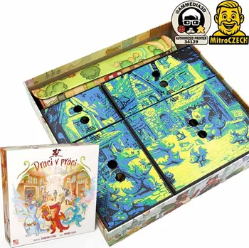 Příslušenství k deskovým hrám Insert pro deskovou hru Draci v práci | MitroCZECH Barva: Vícebarevná