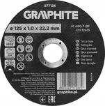 Řezný kotouč, korundový na kov/INOX 125x1,0x22,2 mm 110 kusů GRAPHITE