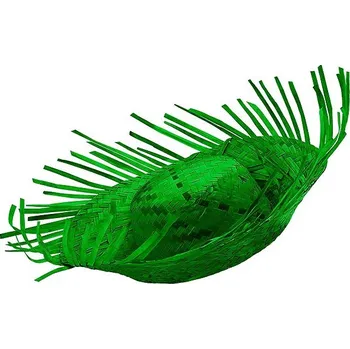 Karnevalový doplněk Widmann Slaměný klobouk plážový zelený