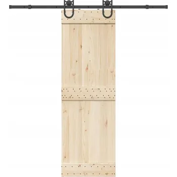 Systém pro posuvné dveře, 200 cm, ocel, černý