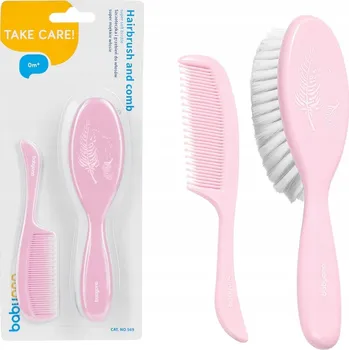 Kartáč BabyOno odstíny růžové a fialové