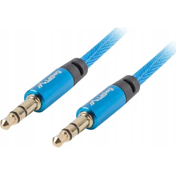 Audio kabel Kabel minijack Lanberg CA-MJMJ-10CU-0010-BL modr.