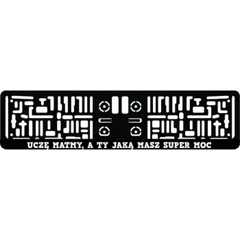 autokoberec Rámeček pod SPZ s motivem "Učím se matiku" 2 ks