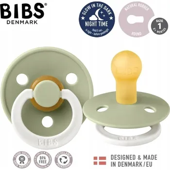 Kulatý gumový Dudlík Bibs 0 +