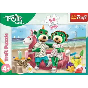 Puzzle TREFL 54 DÍLKŮ MINI VESELÝ SVĚT TREFLÍKŮ 3 PUZZLE