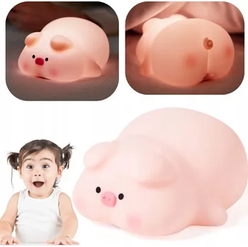 Lampička Noční lampa ECOBOX růžová