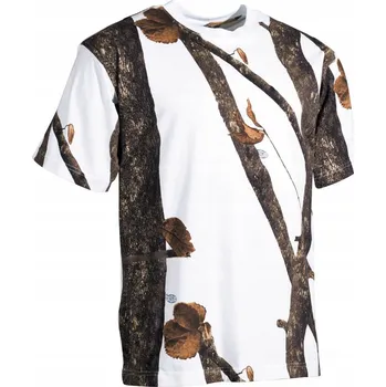 Pánská móda Pánské vojenské Tričko s bavlněným maskáčový potiskem MFH Hunter-Snow 3XL